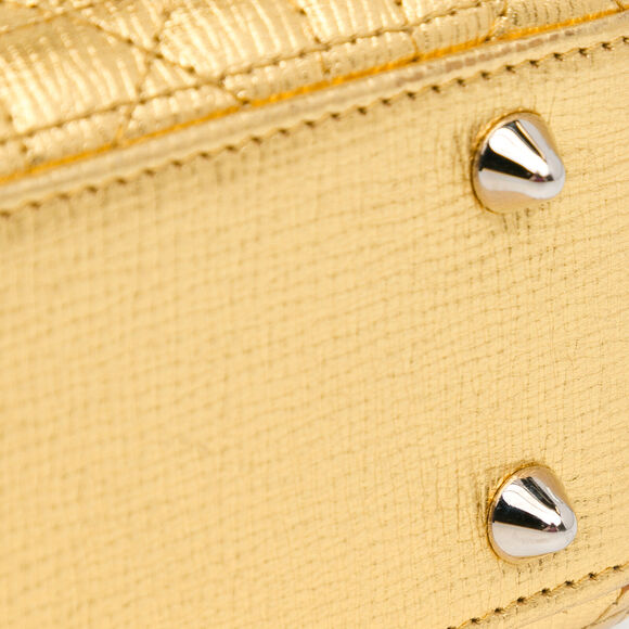 Auth Dior Small Metallic Grained #132126D26B - Picture 11 of 14